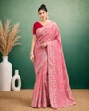 Afs Rutvi Silk Akira Cotton Thread Embroidery Saree